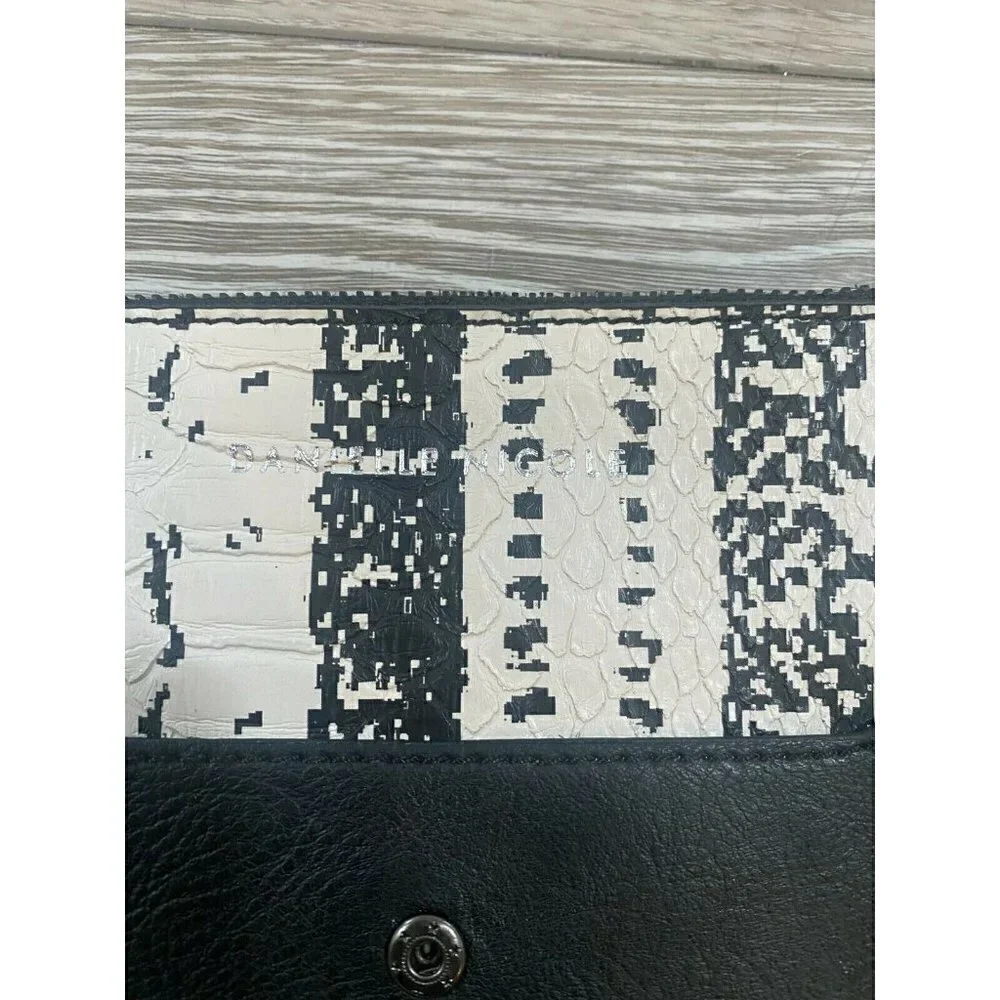 DANIELLE NICOLE SNAKE EMBOSSED CLUTCH Wallet Purse Bag